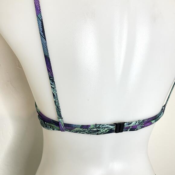 La Perla 2 Piece Bikini Swimsuit Set Womens 42 US 6 Peacock Print - Picture 6 of 10